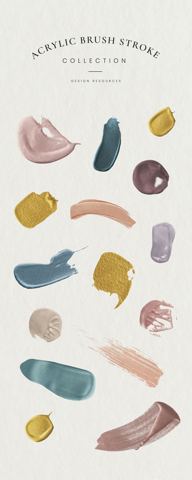 亚克力笔画设计元素背景横幅向量