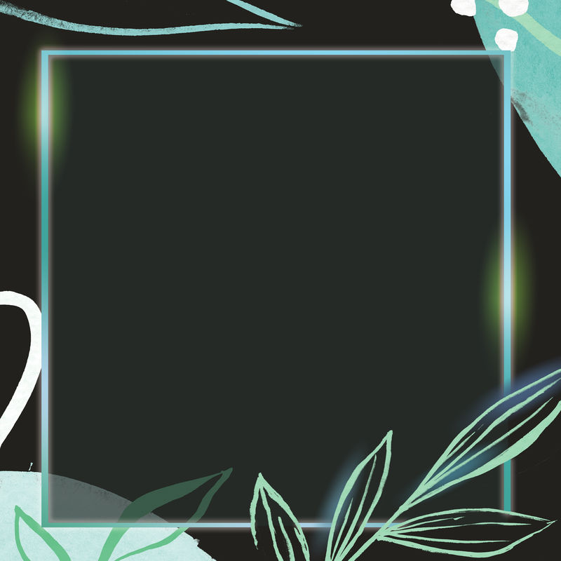 孟菲斯图案背景上的框架