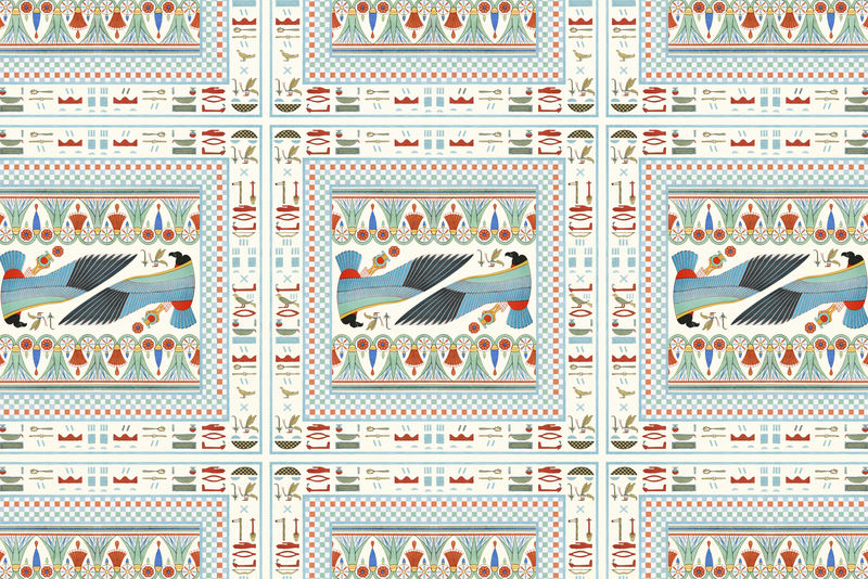 古埃及装饰图案背景