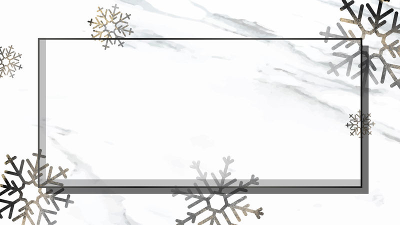 雪花图案背景向量上的帧