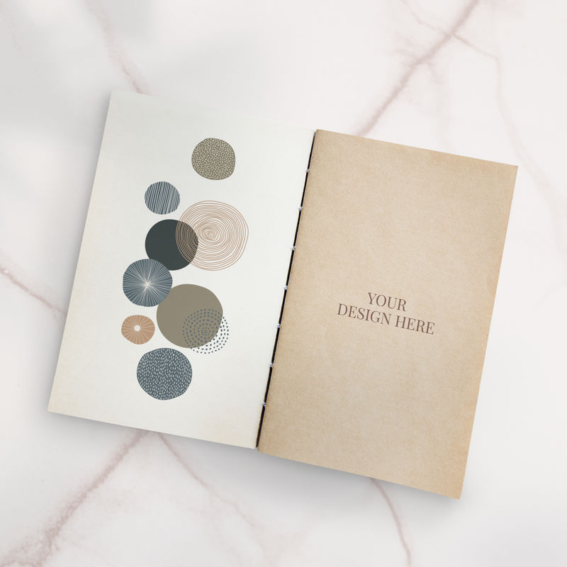 圆形笔记本模型插图