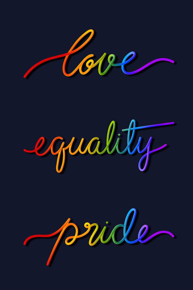 手写LGBT三维字向量集