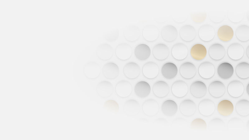 白色和金色无缝圆形图案背景向量