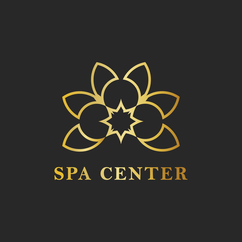 spa中心设计标志向量