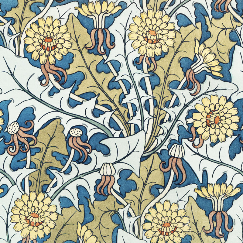 新艺术蒲公英花图案设计资源