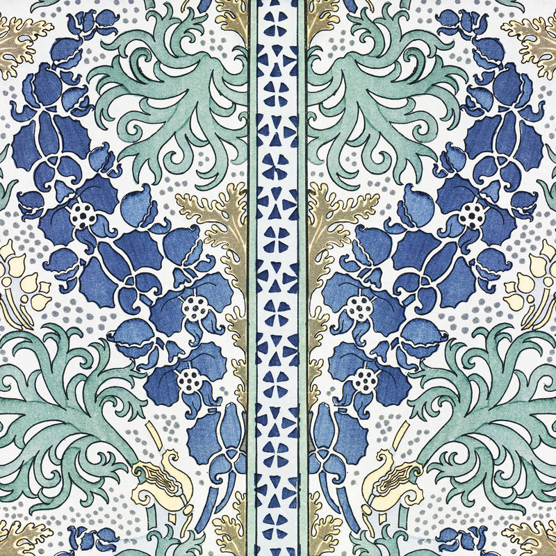 新艺术乌头花图案设计资源