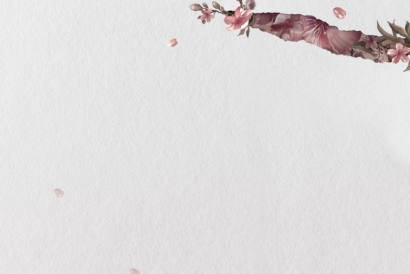 米色背景上的粉红色芙蓉图案插图