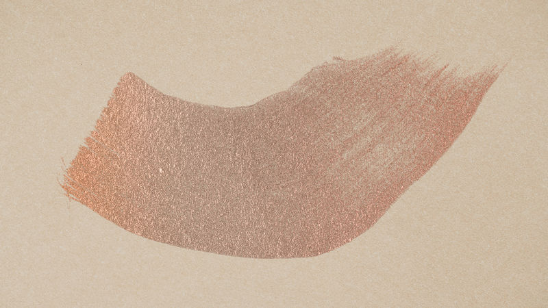 金属粉色笔画插图