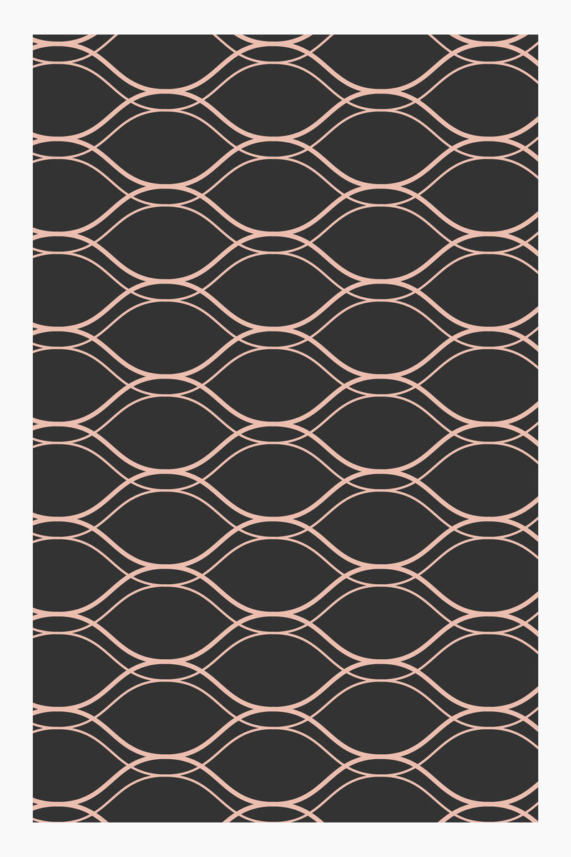 无缝波浪几何图案矢量