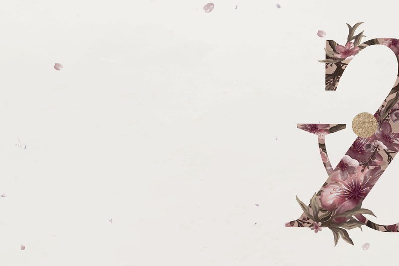 米色背景矢量上的粉红色芙蓉图案