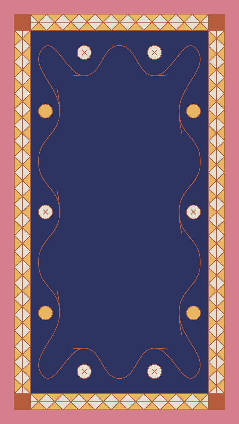 几何图案框手机壁纸矢量