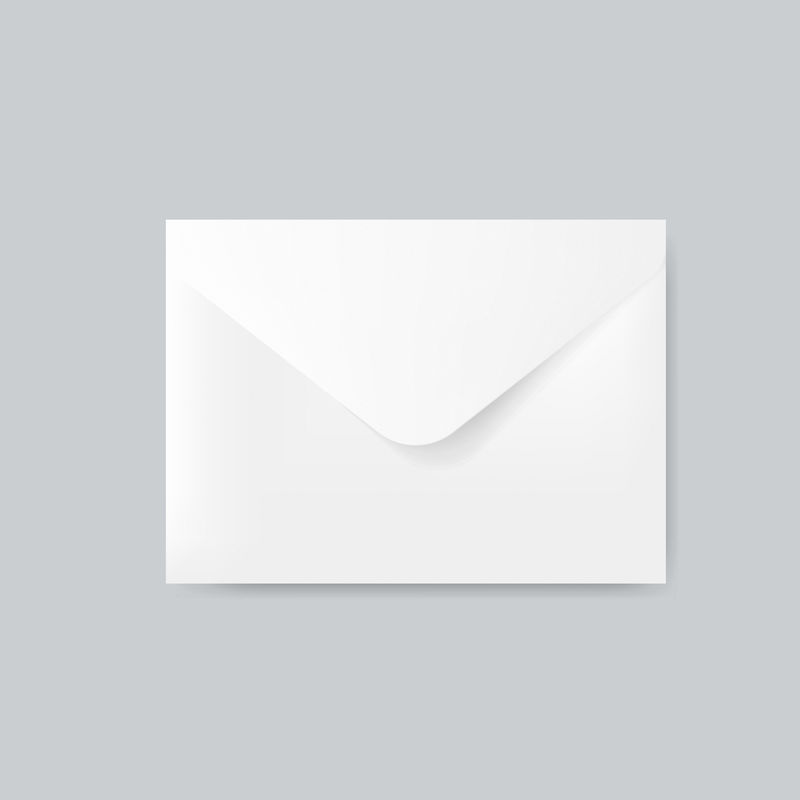 普通纸信封设计模型向量