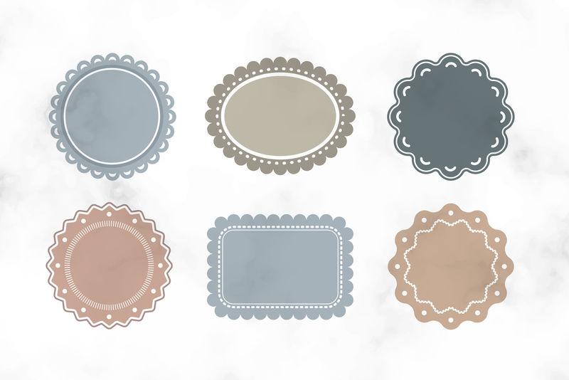 复古标签设计集合向量