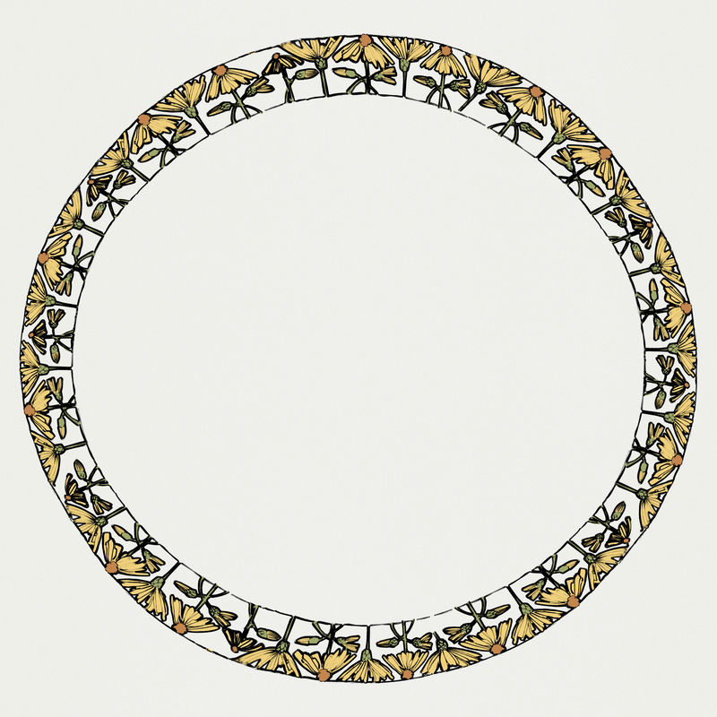 art nouveau frameremixed from the artworks of \u003ca href=\u0022https:\//www