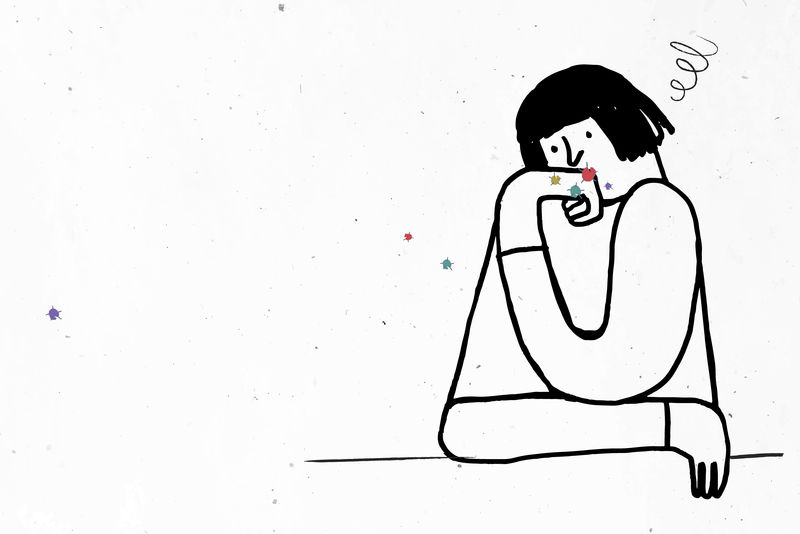 妇女在冠状病毒检疫期间感到压力