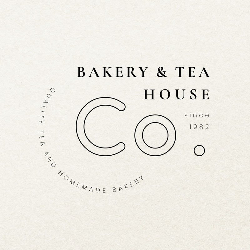 Cafe vintage徽标模板psd套装从公共领域艺术品中重新混合