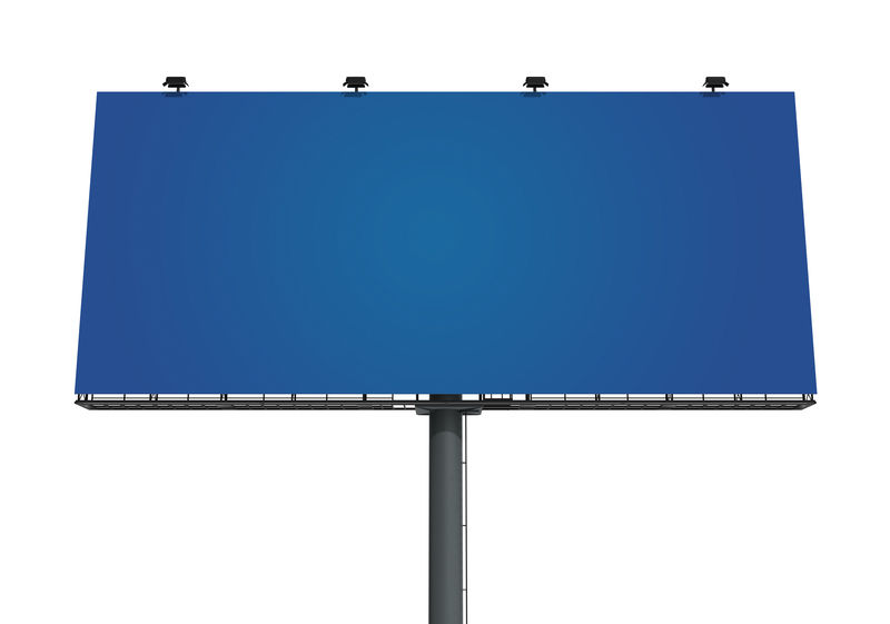 广告牌的三维图像