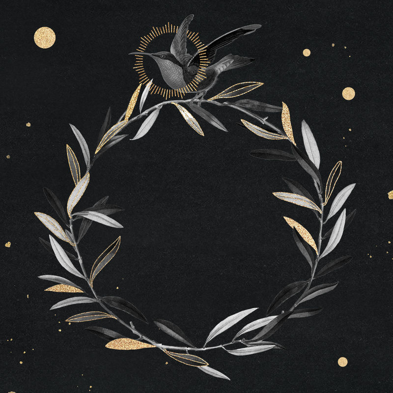 空白闪金框矢量