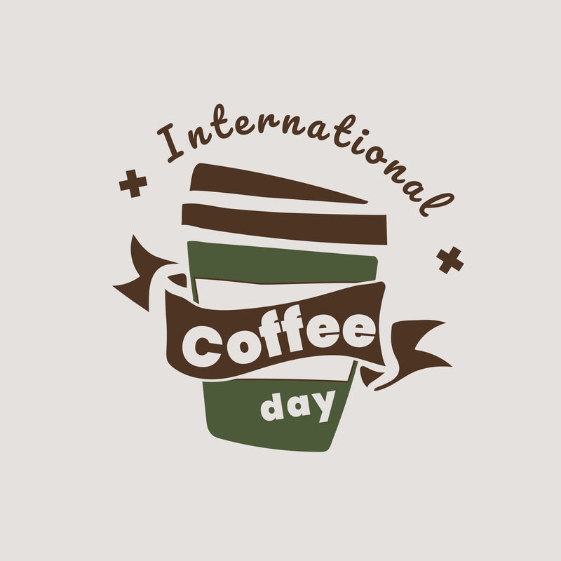 国际咖啡日设计向量