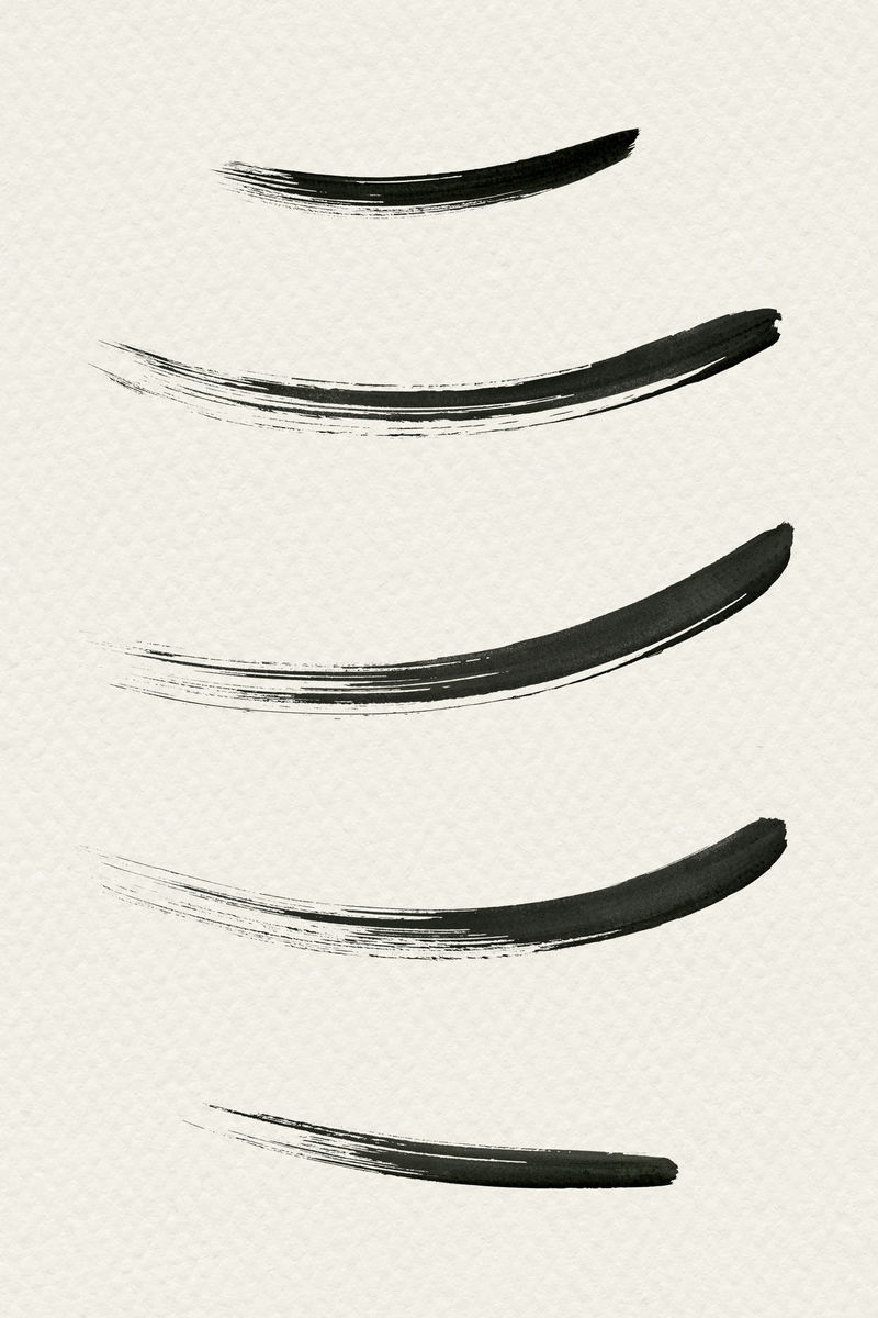 抽象黑色笔划模型