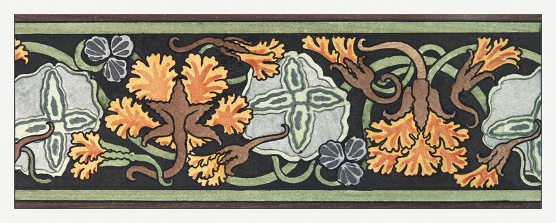 新艺术牛蒡花图案设计资源