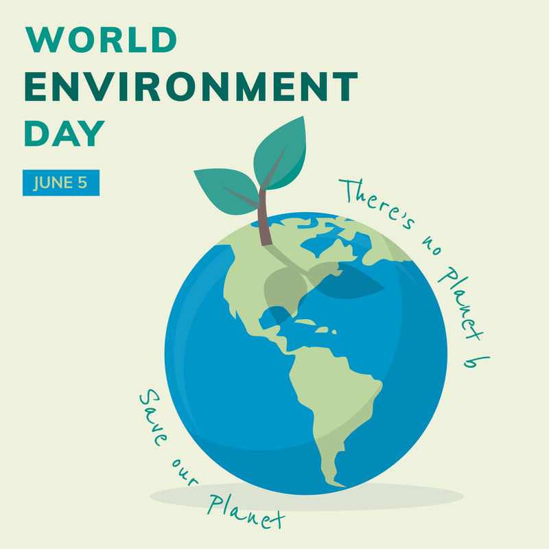 世界环境日拯救地球社交媒体帖子