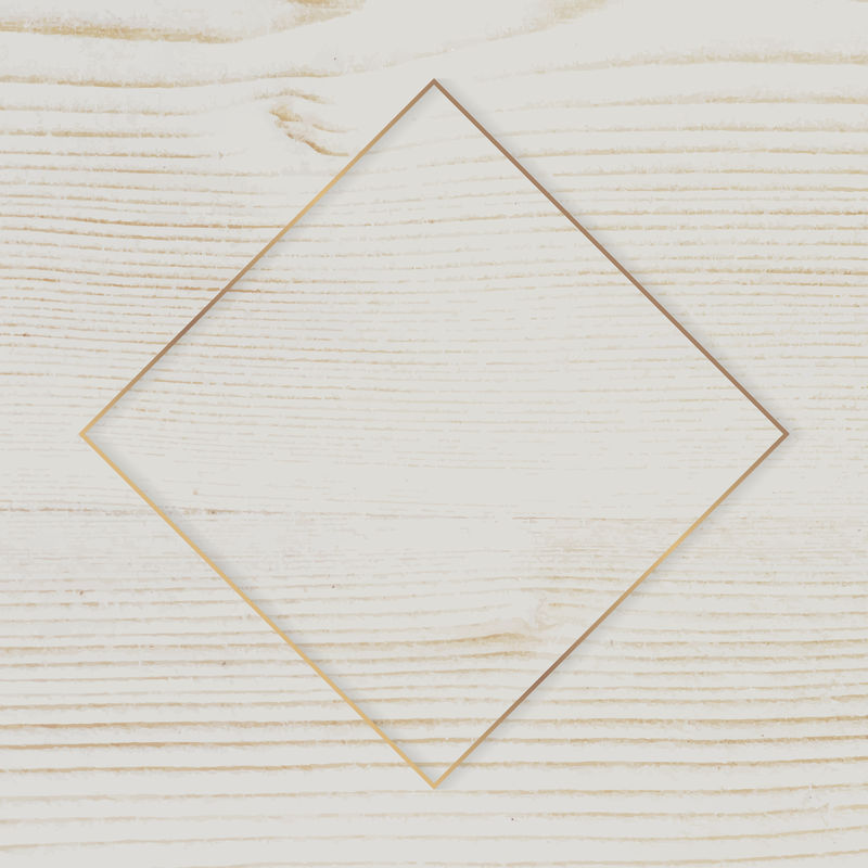 米色木制背景向量上的金色框架