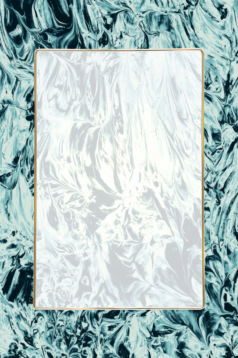 抽象背景向量上的矩形金框