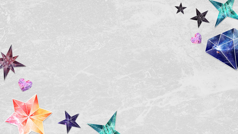 灰色背景下彩色几何图形装饰框