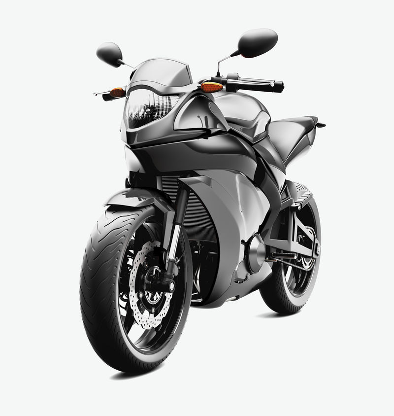 灰色运动自行车3D矢量