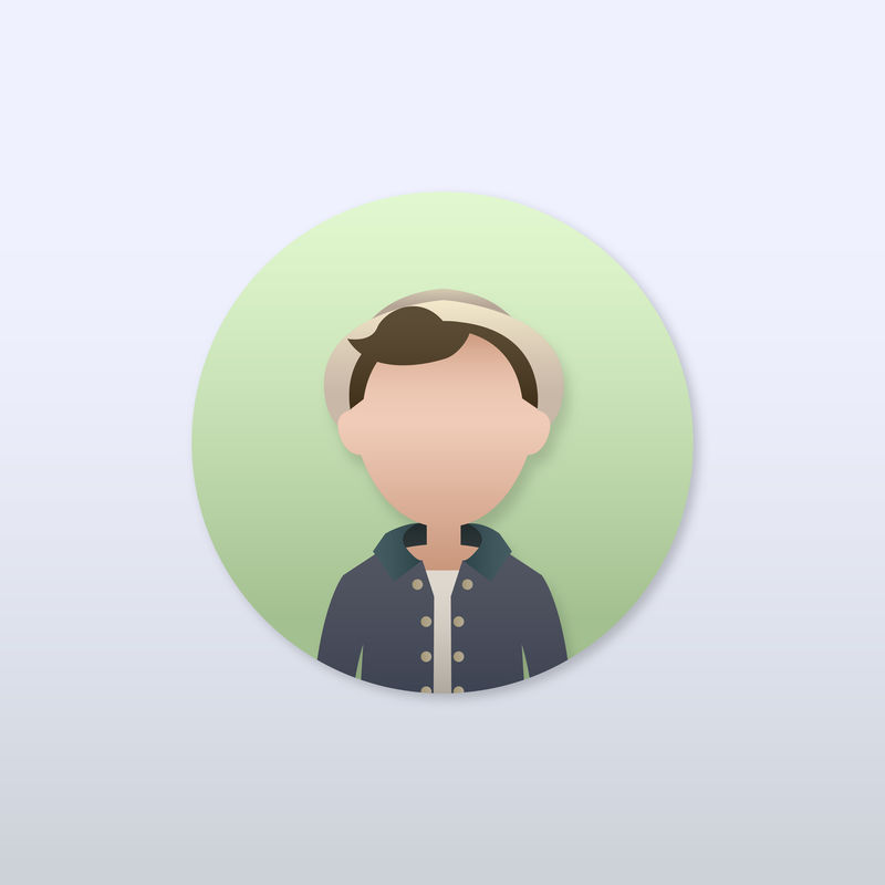 时髦男人头像插图