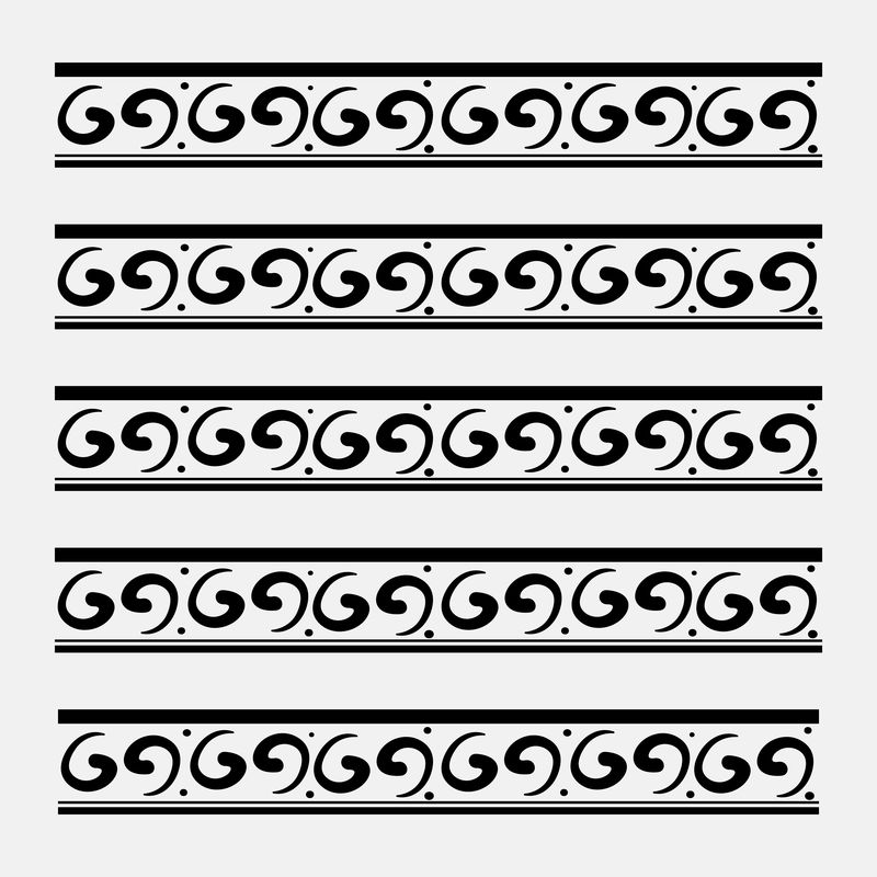 兼容AI的繁体中文画笔矢量黑