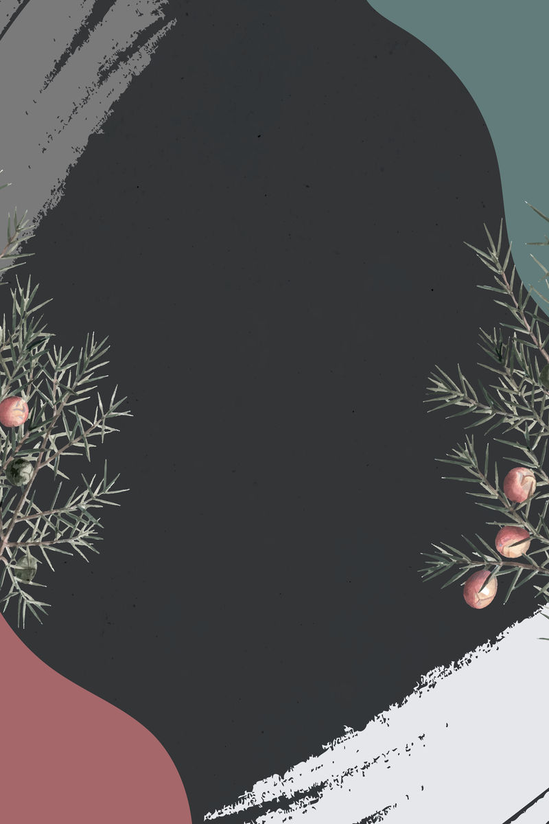 最小图案化背景模板向量上的刺柏枝