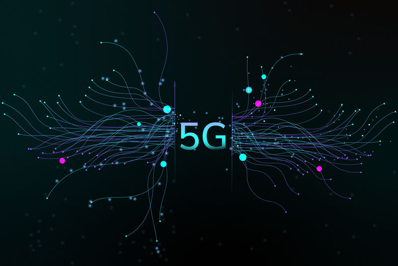 技术粒子点psd 5G数字企业背景