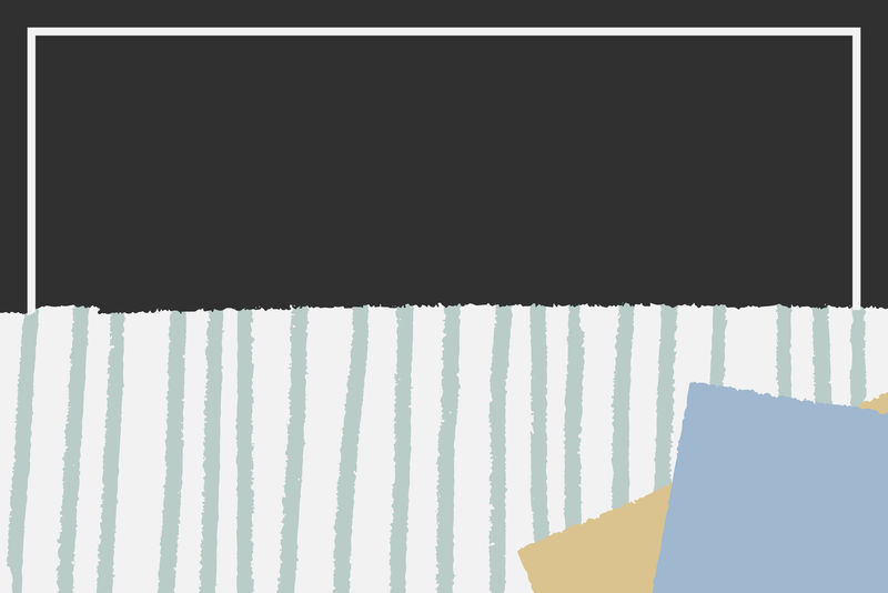 手绘条纹上的白色边框图案黑色背景向量