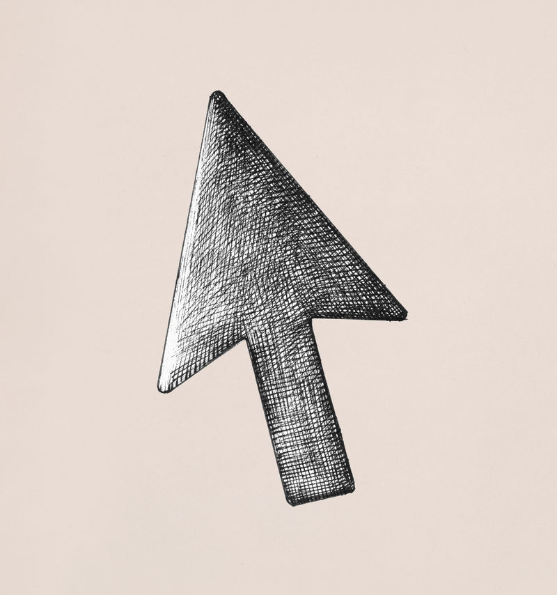 手绘箭头光标图示