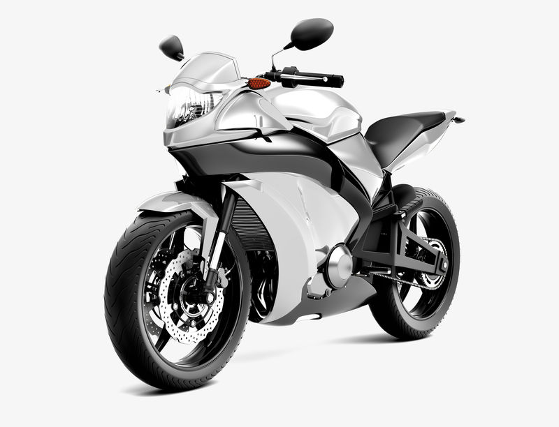 白色运动自行车3D矢量