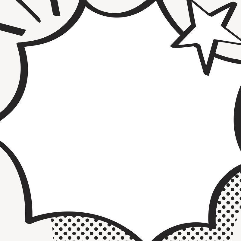 PSD漫画爆炸背景卡通波普艺术风格