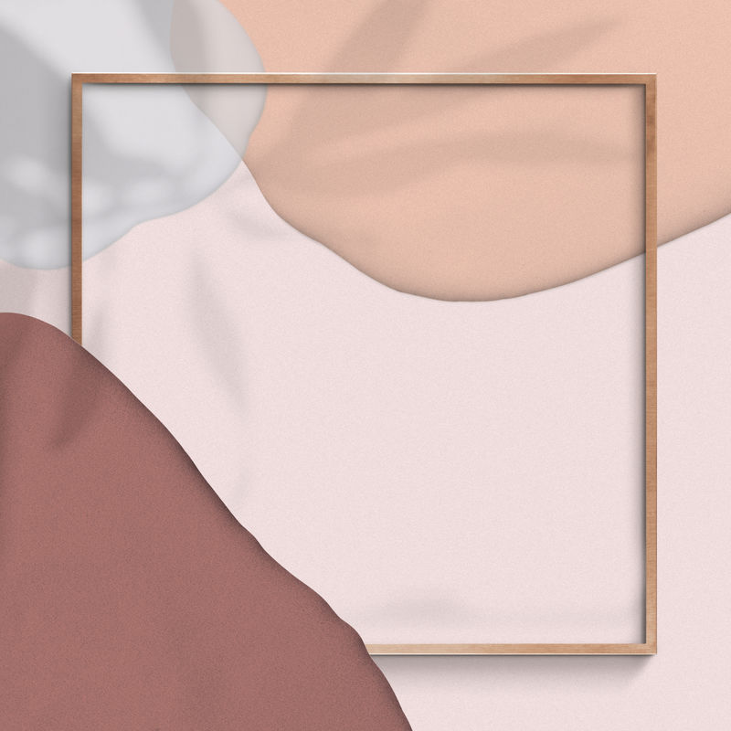 金框psd粉色背景