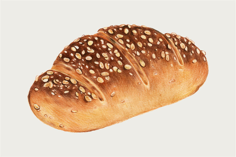 新鲜烘焙多粒面包载体