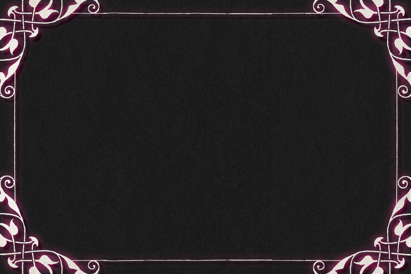 粉色花丝复古边框