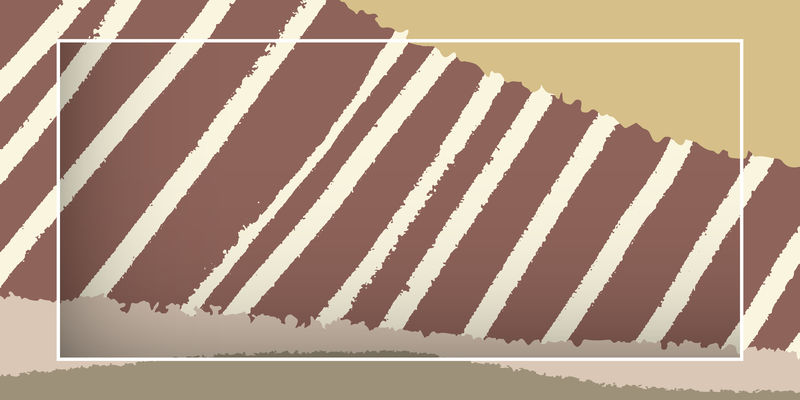 手绘线背景向量上的空白框