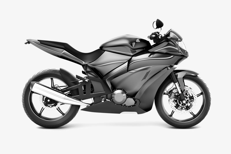 灰色运动自行车3D矢量