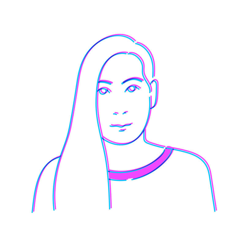 一个被隔离在白色背景上的男人的插图