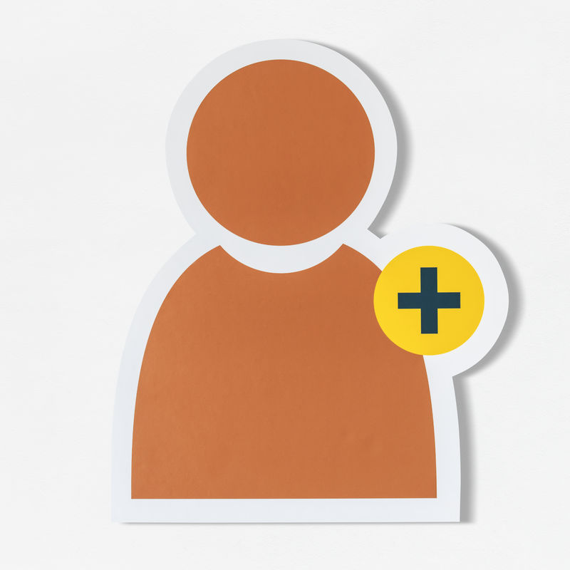 添加好友社交媒体图标