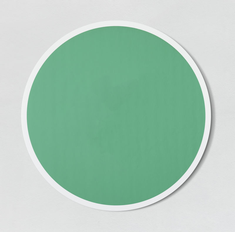 绿色圆圈按钮图标隔离