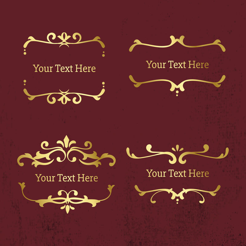 优质复古金色装饰框系列