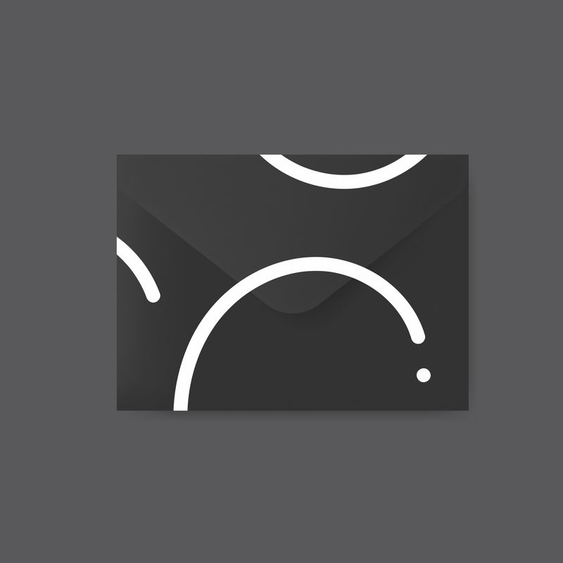 纸信封设计模型向量