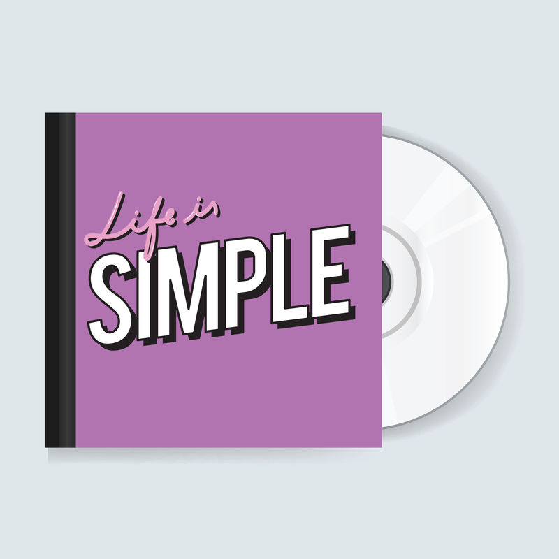 带封面图标的音乐CD光盘