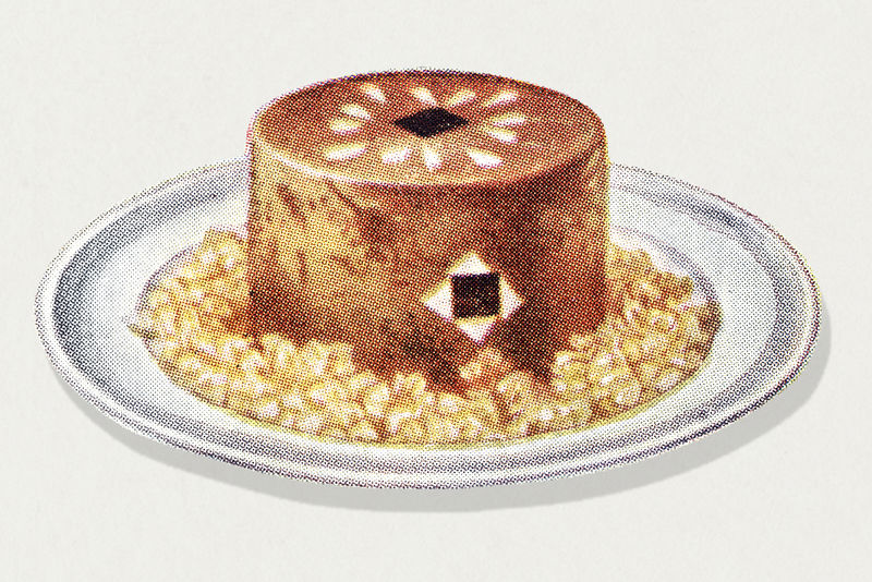 古色古香的雉鸡盘插图